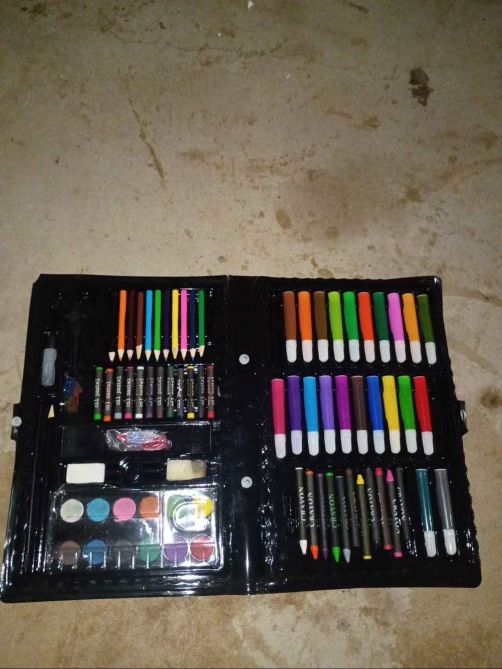 Kids Art Set with Markers, Crayons, and Watercolors - Multicolor